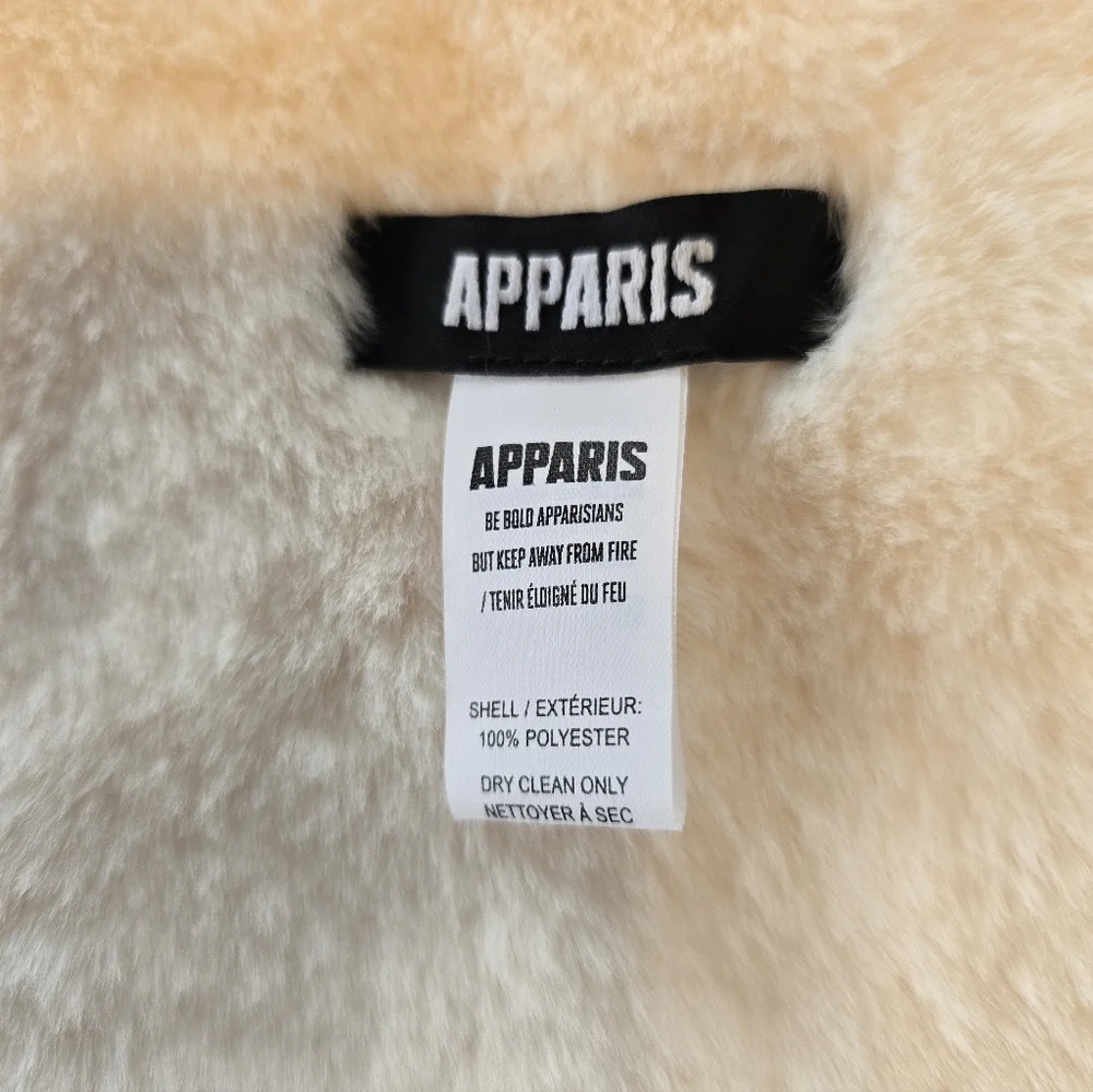 Apparis Bambi Faux Fur Winter White Pull Through Rectangle Scarf